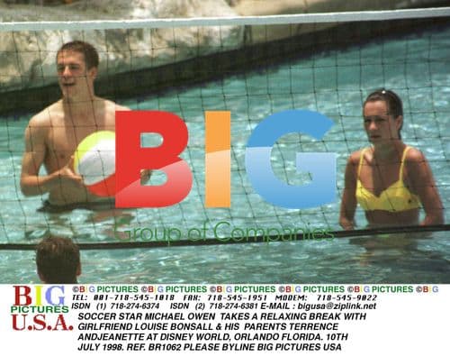 Michael Owen and family at Disney World