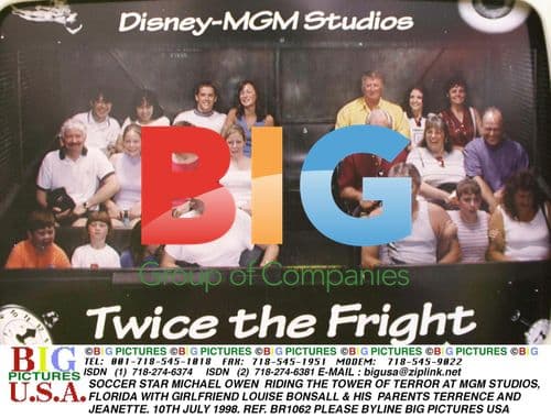 Michael Owen at Tower of Terror