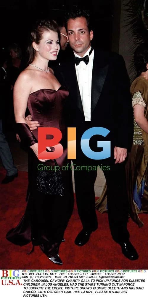 Yasmine Bleeth and Richard Grieco at Carousel of Hope Gala
