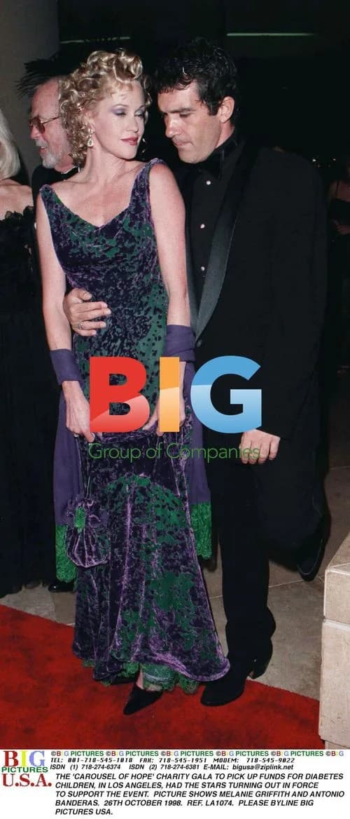 Melanie Griffith and Antonio Banderas at Carousel of Hope Charity Gala