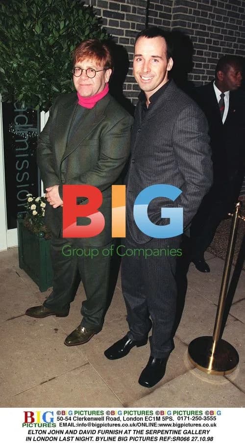 Elton John and David Furnish at Serpentine Gallery