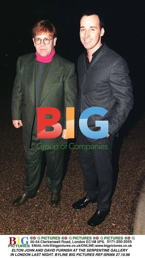 Elton John and David Furnish at Serpentine Gallery