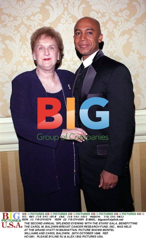 Montel Williams and Carol Baldwin at Charity Gala