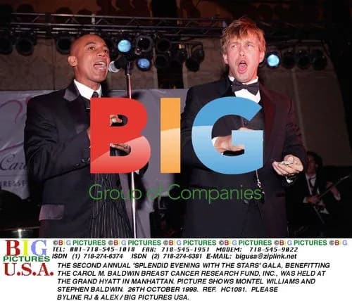 Montel Williams and Stephen Baldwin at Charity Gala