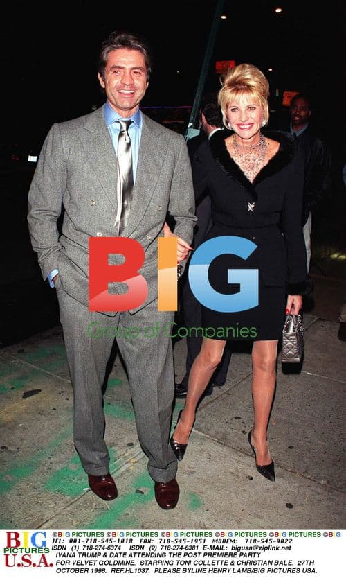 IVANA TRUMP & ROFFREDO GAETANI at Film Premiere