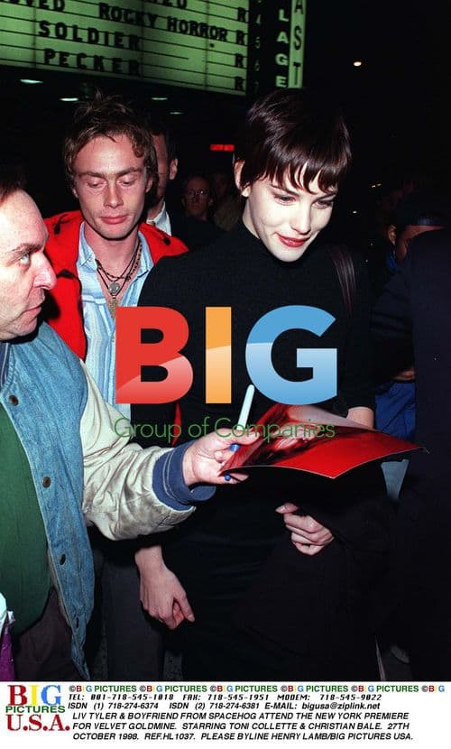Liv Tyler & Boyfriend at Velvet Goldmine NYC Premiere