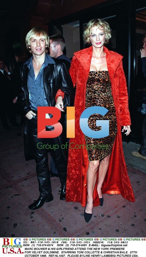 Marc Bouwer & Girlfriend at Velvet Goldmine Premiere