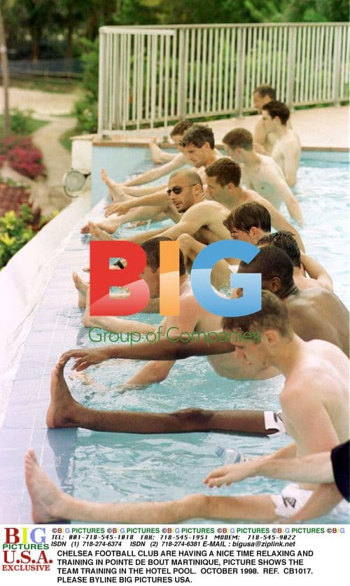 Chelsea FC Relaxing in Martinique, 1998