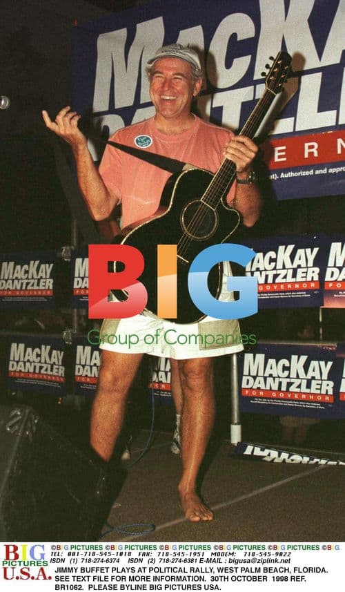 Jimmy Buffett Performs at Political Rally in Florida