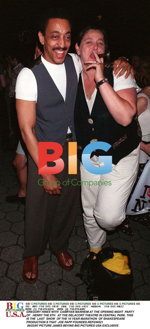 Gregory Hines and Camryan Manheim at Henry VIII Opening Night