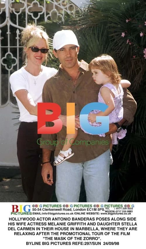 Antonio Banderas, Melanie Griffith and Daughter Stella