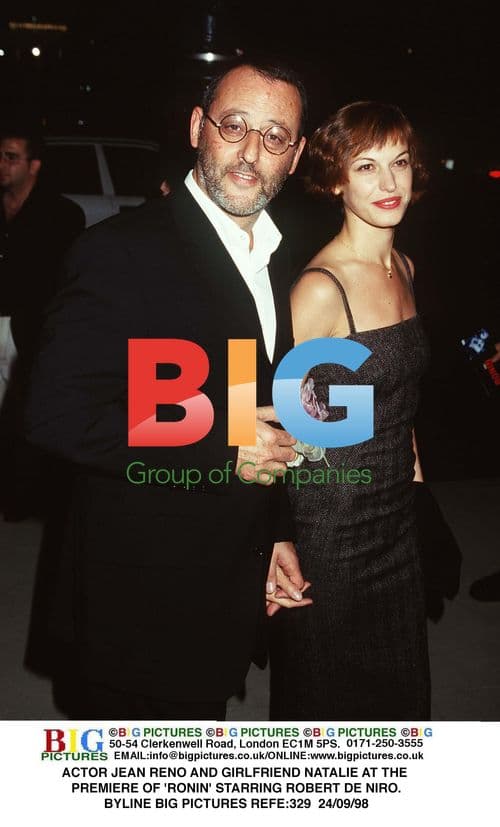 Jean Reno and Girlfriend at 'Ronin' Premiere
