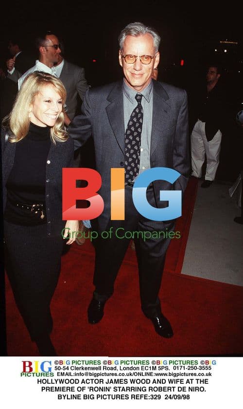 James Wood and wife at 'Ronin' premiere