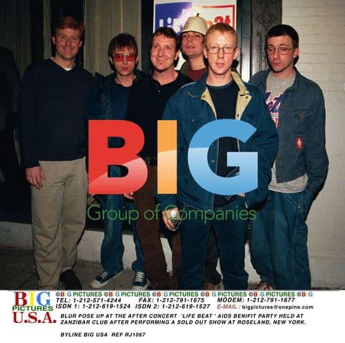 BLUR Pose at 'Life Beat' AIDS Benefit Party