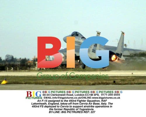 F-15 Takes Off from Cervia Air Base