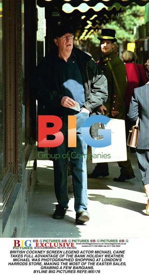 Michael Caine shops at Harrods