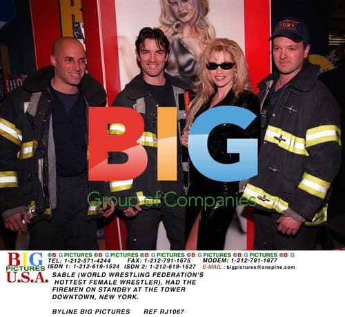 Sable with Firemen in New York