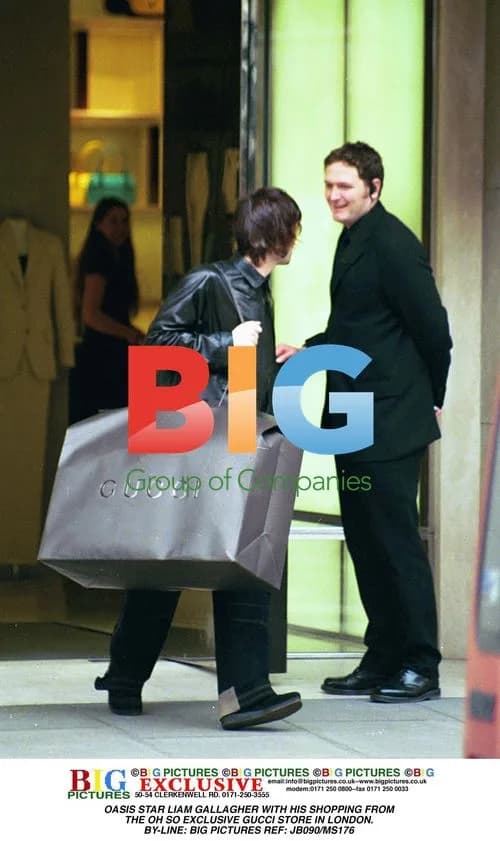 Oasis Star Liam Gallagher Shopping in London