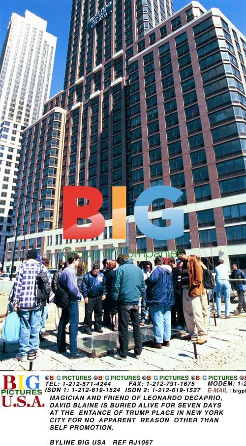 David Blaine Buried Alive at Trump Place