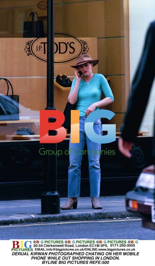 Derual Kirwan Photographed Shopping in London