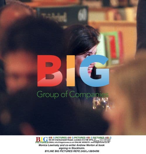 Monica Lewinsky at book signing in Stockholm