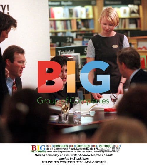 Monica Lewinsky at book signing in Stockholm