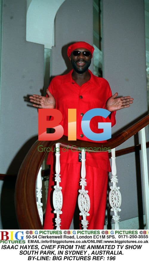 Isaac Hayes, South Park chef in Sydney