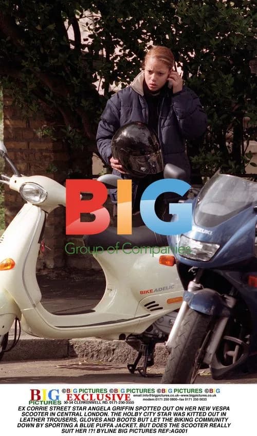 Angela Griffin Spotted on Vespa Scooter