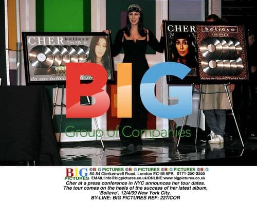 Cher announces tour dates for Believe album