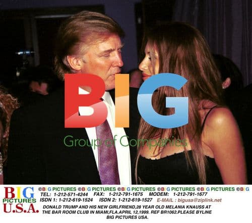 Donald Trump with Girlfriend Melania Knauss