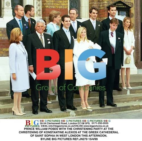 Prince William at Christening of Konstantine Alexios