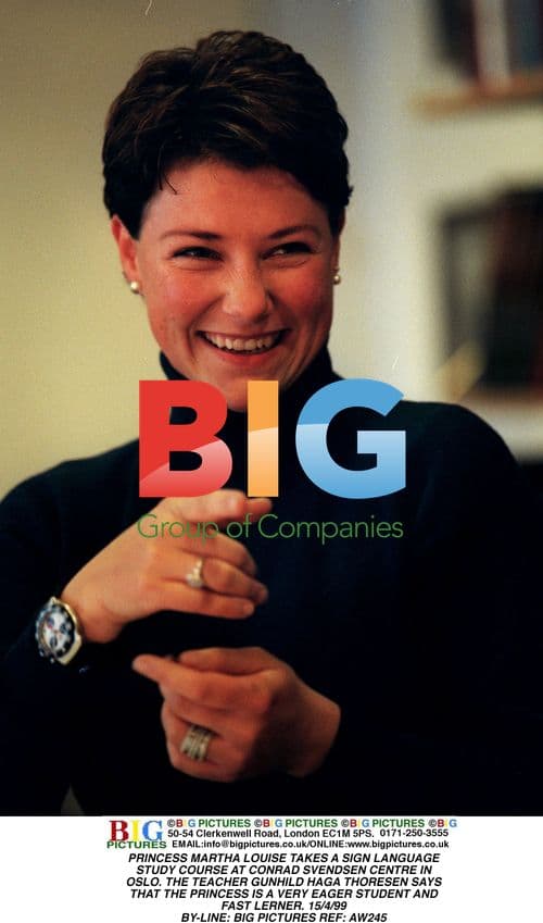 Princess Martha Louise Takes Sign Language Course