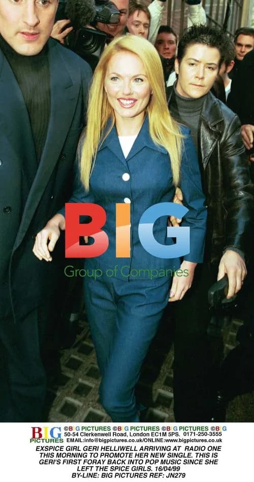 Geri Halliwell arrives at BBC Radio One