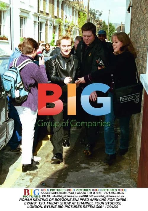 Ronan Keating of Boyzone arrives at T.F.I. Friday