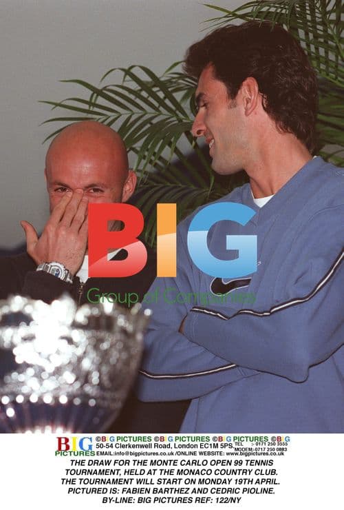 Fabien Barthez and Cedric Pioline at Monte Carlo Open