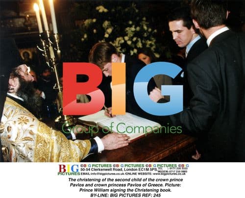 Christening of second child of Greek crown prince