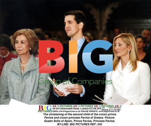 Christening of crown prince and princess of Greece