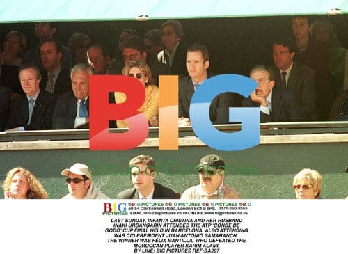 Cristina and Urdangarin at ATP Cup Final