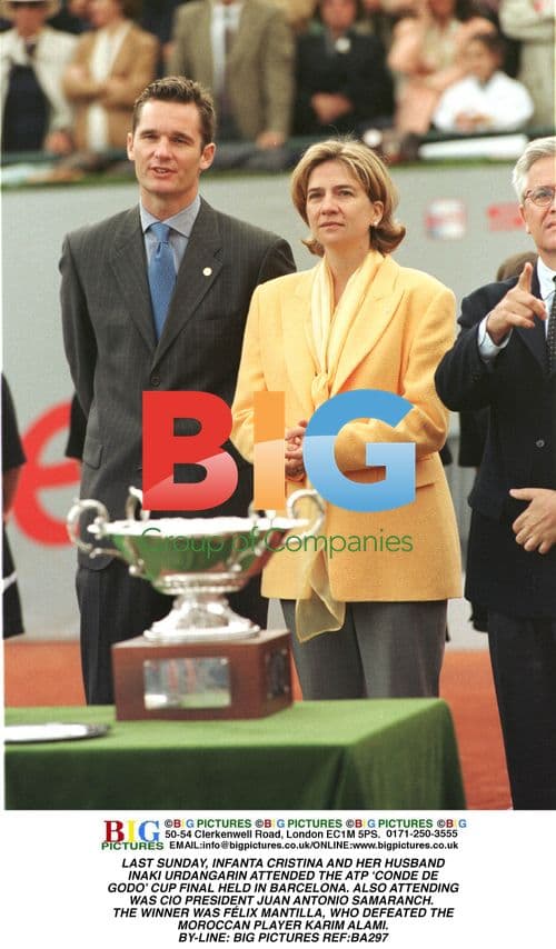 Infanta Cristina and Husband at Tennis Cup Final