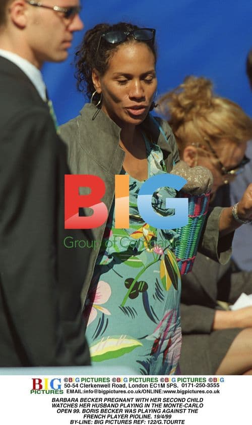 Barbara Becker Pregnant at Monte-Carlo Open 99