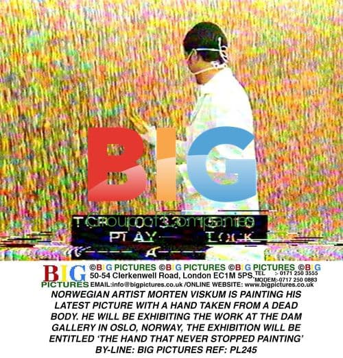 Artist Morten Viskum Paints With Dead Hand