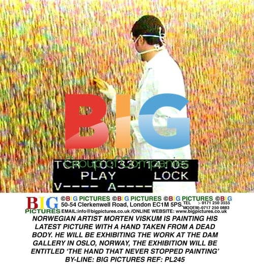 Artist Morten Viskum Paints with Dead Hand