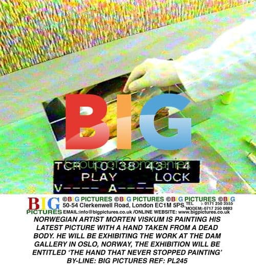 Artist Morten Viskum Paints with Dead Hand