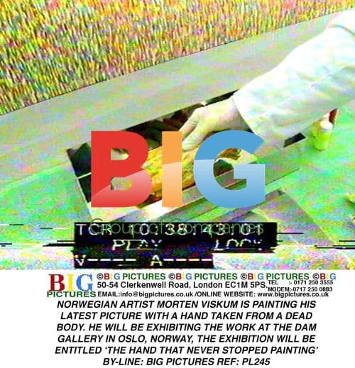 Artist Morten Viskum Paints with Dead Hand