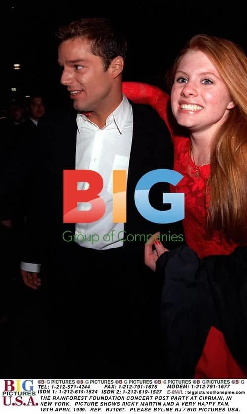 Ricky Martin at Rainforest Foundation Concert Party