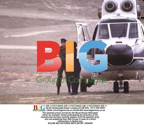 Spanish prince at military training