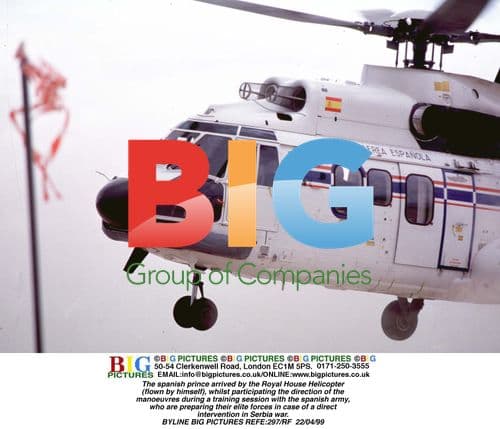 Spanish prince in military training