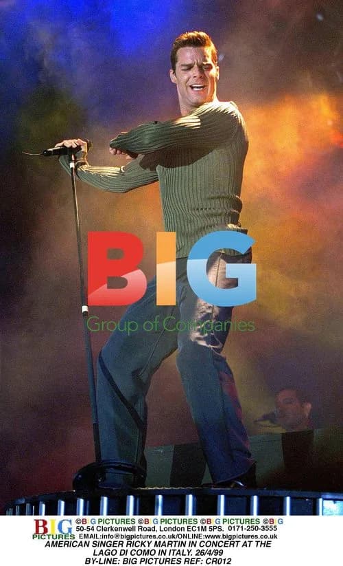 Ricky Martin Performs at Lago di Como, Italy
