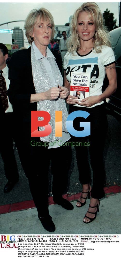 Ingrid Newkirk and Pamela Anderson Celebrate New Book