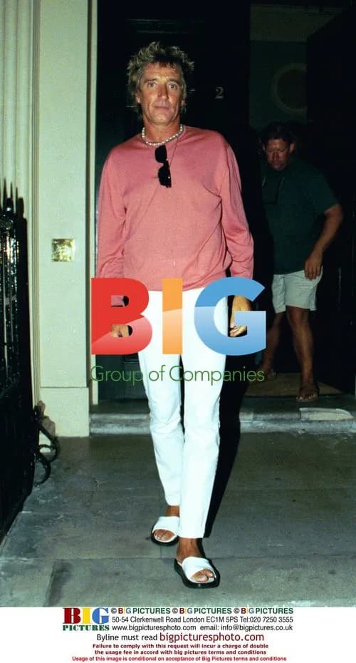 Rod Stewart Photographed at Hucknall's Afterparty